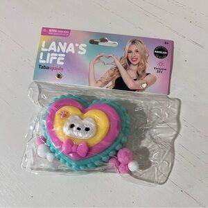 Lana's Life TabaSquishy - White Cat Pink Heart Game Controller